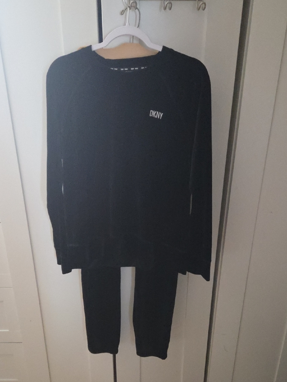 DKNY  Sport Black Logo Crewneck Jogger Set